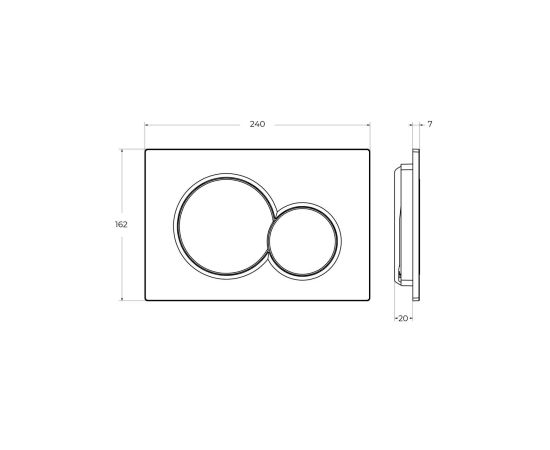 Кнопка смыва CEZARES STYLUS-BTN-01_, изображение 3