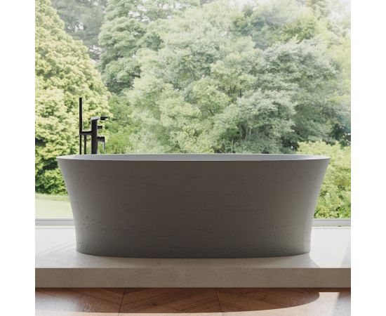 Ванна из искусственного камня ABBER Stein AS9683MC бетон матовая_