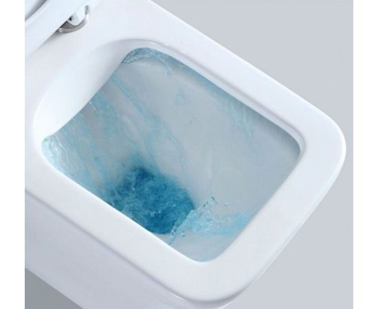 Унитаз напольный IBERICA BLANCA TOLEDO IB.TLD.121.1B1 безободковый белый тонкое сиденье дюропласт soft close_, изображение 9