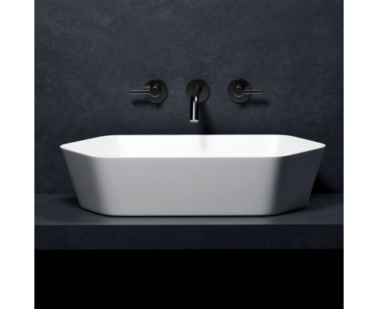 Раковина накладная ABBER Rechteck AC2223 белая_