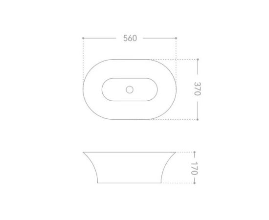 Раковина накладная ABBER Bequem AC2119 белая_, изображение 6