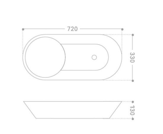 Раковина накладная ABBER Bequem AC2120 белая_, изображение 7