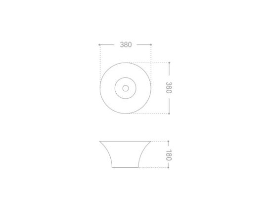 Раковина накладная ABBER Bequem AC2125 белая_, изображение 6