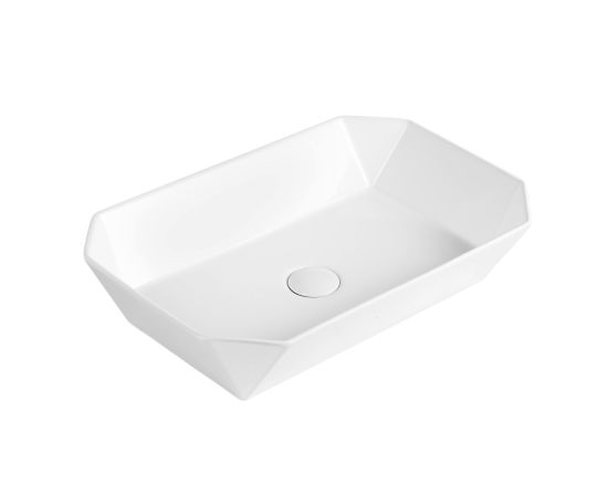 Раковина накладная ABBER Rechteck AC2218 белая_