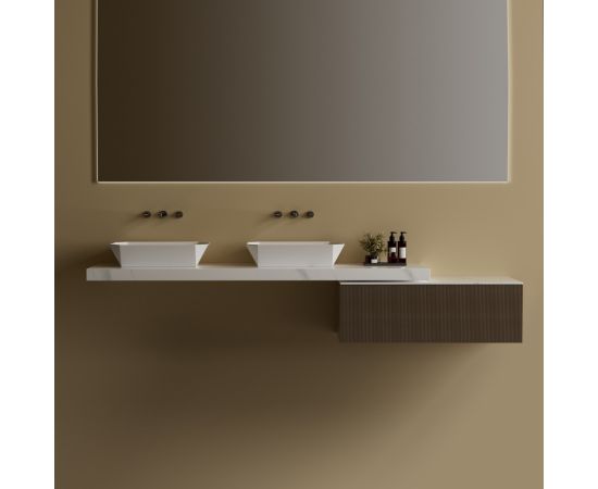 Раковина накладная ABBER Rechteck AC2218 белая_, изображение 3