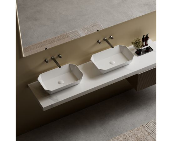 Раковина накладная ABBER Rechteck AC2218 белая_, изображение 4