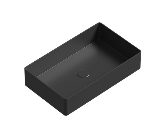 Раковина накладная ABBER Rechteck AC2220MB черная матовая_