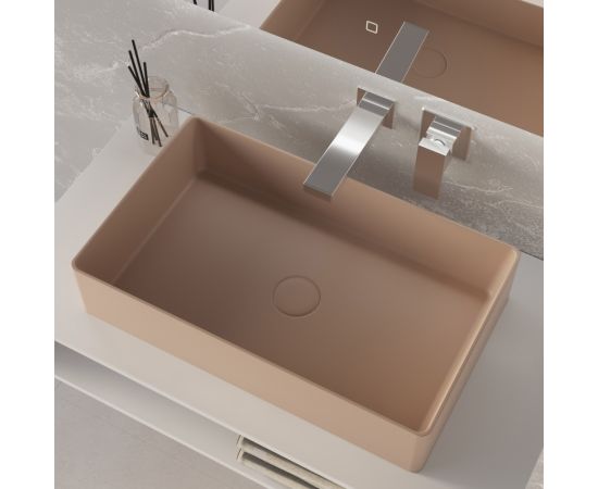 Раковина накладная ABBER Rechteck AC2220MK хаки матовая_, изображение 2