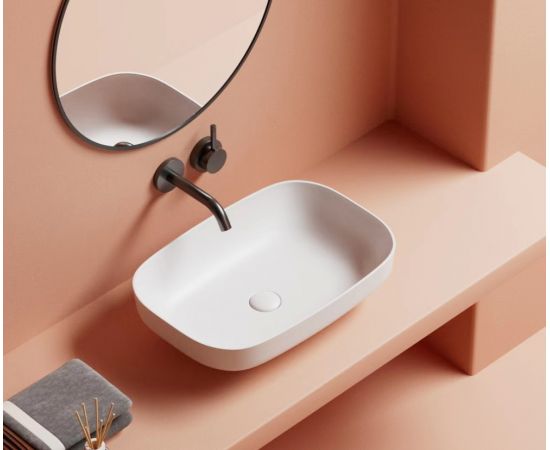 Раковина накладная ABBER Rechteck AC2221 белая_, изображение 4