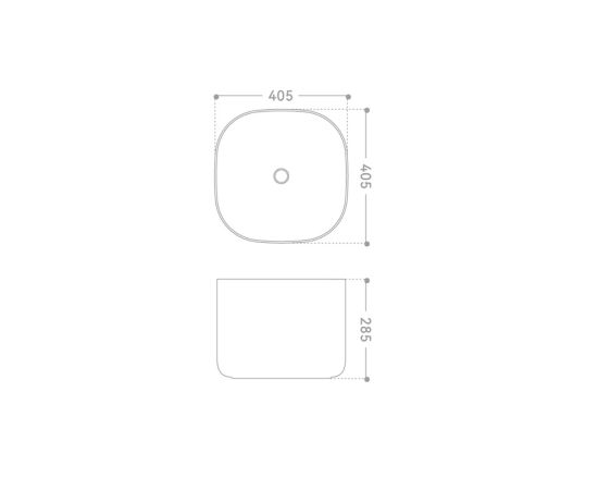 Раковина накладная ABBER Rechteck AC2222 белая_, изображение 6