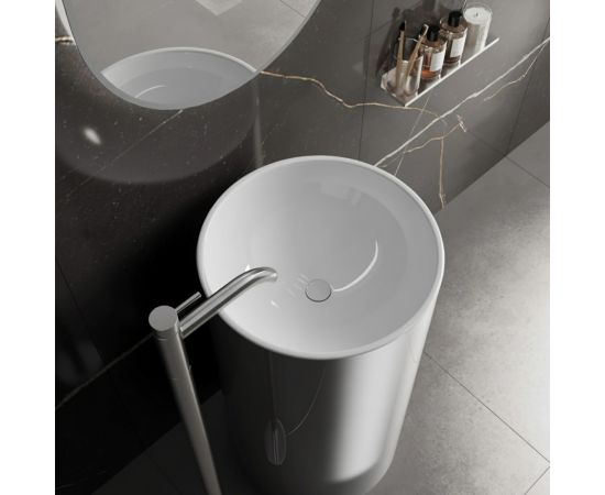 Раковина отдельностоящая ABBER Bequem AC2133 белая_, изображение 2