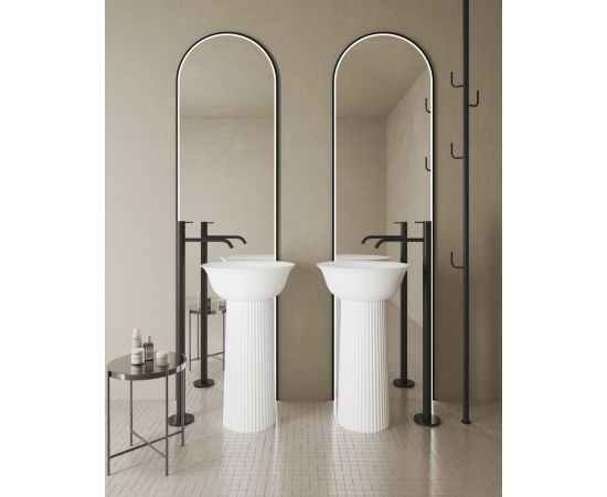 Раковина отдельностоящая ABBER Stein AS2552 белая матовая_, изображение 6