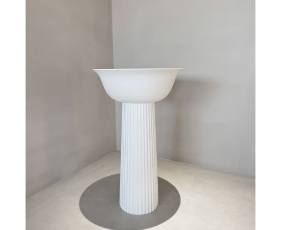 Раковина отдельностоящая ABBER Stein AS2552 белая матовая_, изображение 7