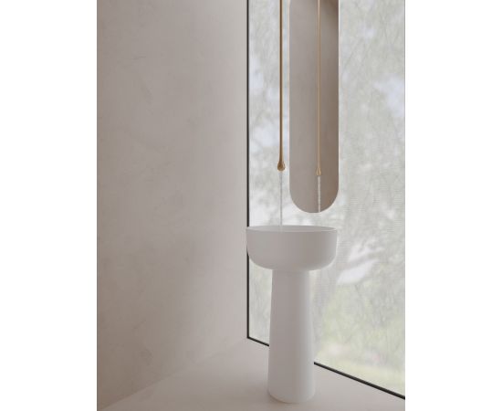 Раковина отдельностоящая ABBER Stein AS2553 белая матовая_, изображение 2