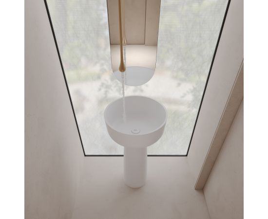 Раковина отдельностоящая ABBER Stein AS2553 белая матовая_, изображение 3