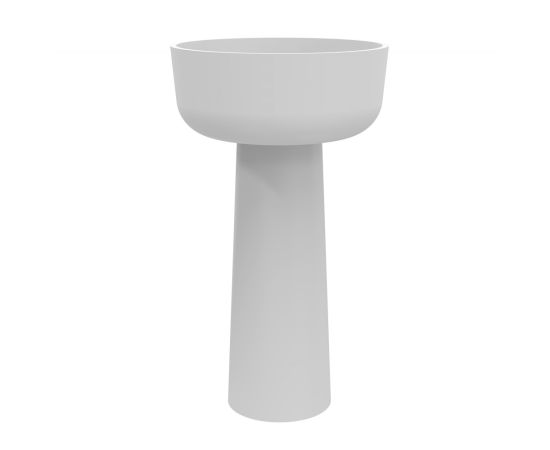 Раковина отдельностоящая ABBER Stein AS2553 белая матовая_, изображение 4