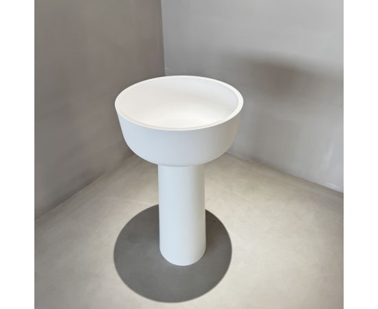 Раковина отдельностоящая ABBER Stein AS2553 белая матовая_, изображение 6