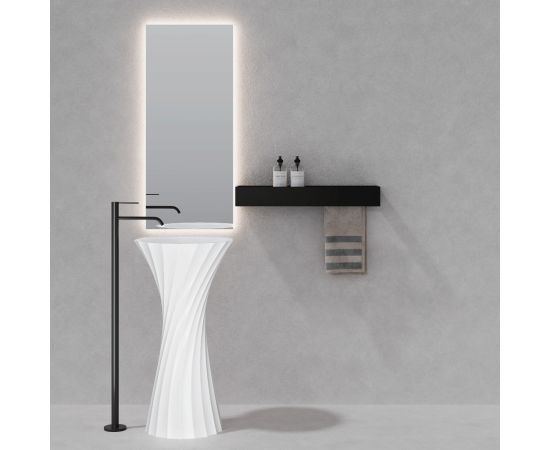 Раковина отдельностоящая ABBER Stein AS2554 белая матовая_, изображение 2