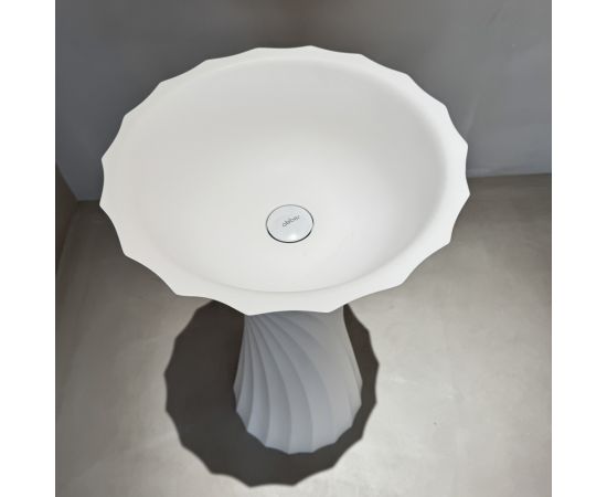 Раковина отдельностоящая ABBER Stein AS2554 белая матовая_, изображение 6