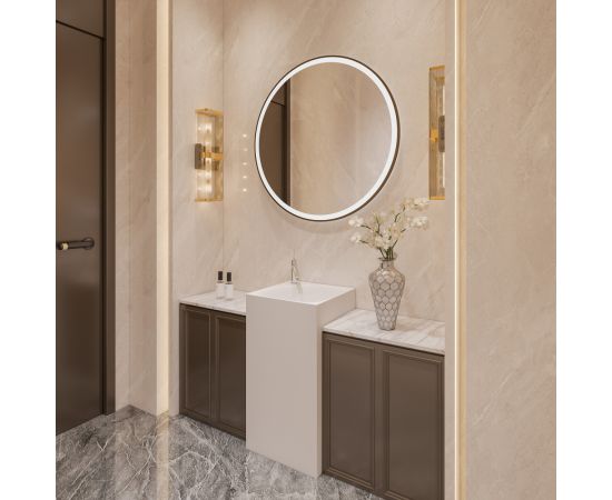 Раковина отдельностоящая ABBER Stein AS2555 белая матовая_, изображение 2