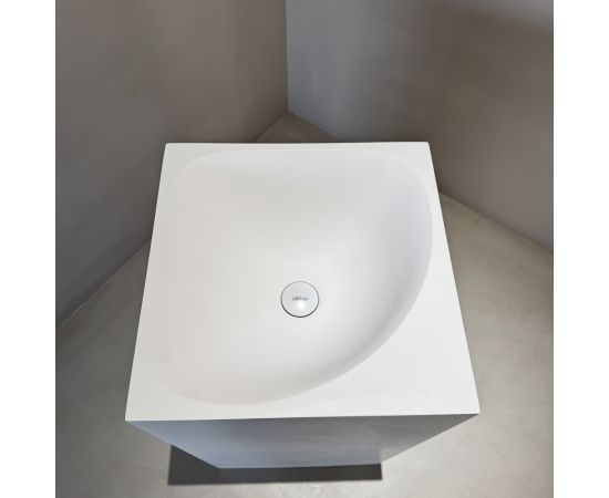 Раковина отдельностоящая ABBER Stein AS2555 белая матовая_, изображение 5