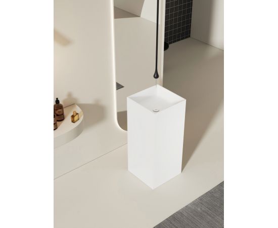 Раковина отдельностоящая ABBER Stein AS2556 белая матовая_, изображение 3