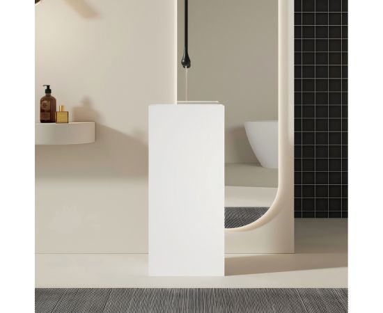 Раковина отдельностоящая ABBER Stein AS2556 белая матовая_, изображение 4