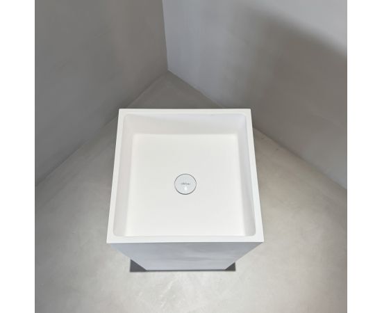 Раковина отдельностоящая ABBER Stein AS2556 белая матовая_, изображение 7