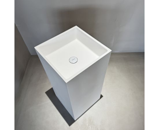 Раковина отдельностоящая ABBER Stein AS2556 белая матовая_, изображение 8