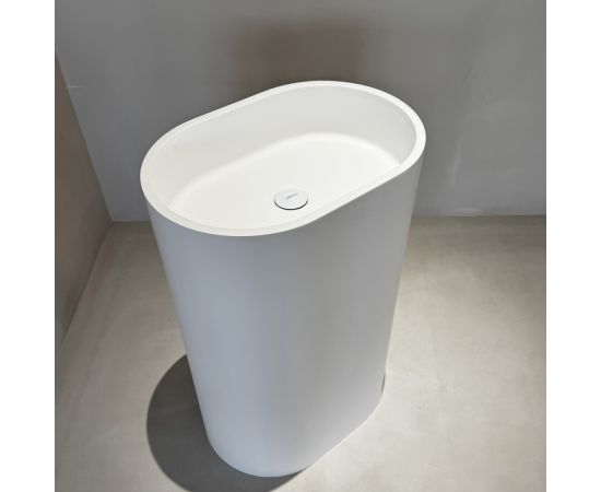 Раковина отдельностоящая ABBER Stein AS2557 белая матовая_, изображение 6