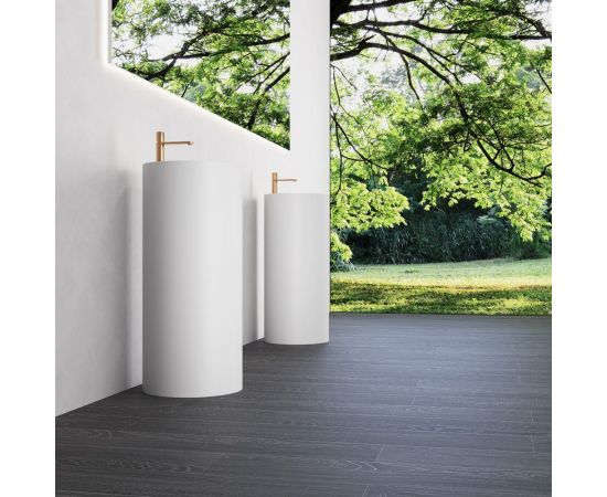 Раковина отдельностоящая ABBER Stein AS2558 белая матовая_, изображение 3