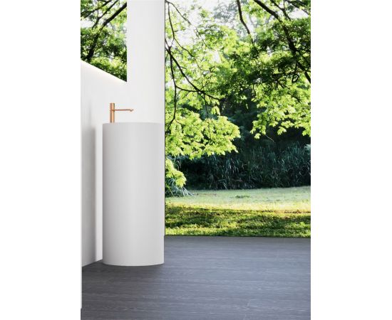 Раковина отдельностоящая ABBER Stein AS2558 белая матовая_, изображение 4