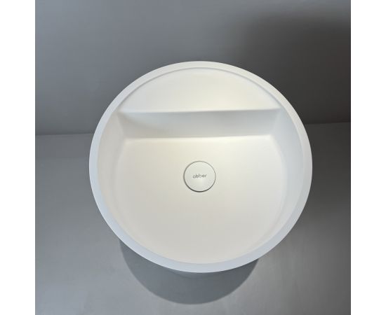 Раковина отдельностоящая ABBER Stein AS2558 белая матовая_, изображение 7