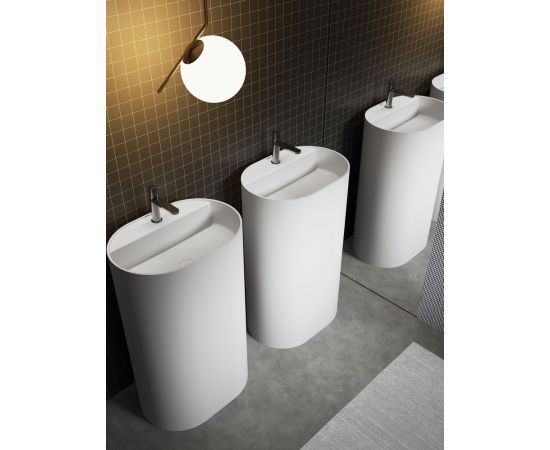 Раковина отдельностоящая ABBER Stein AS2559 белая матовая_, изображение 7