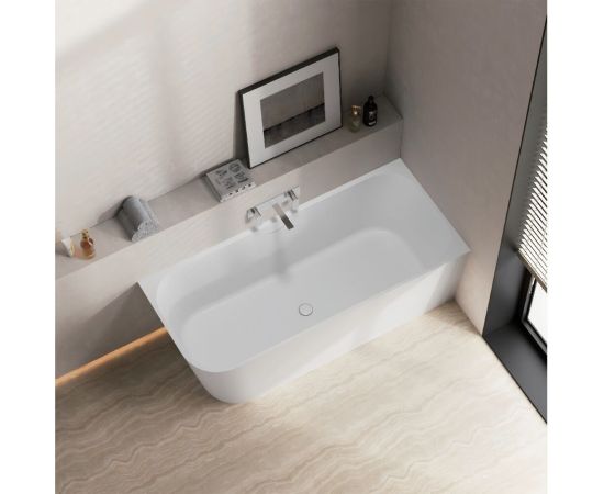 Ванна из искусственного камня ABBER Stein AS9680 R белая матовая_, изображение 4