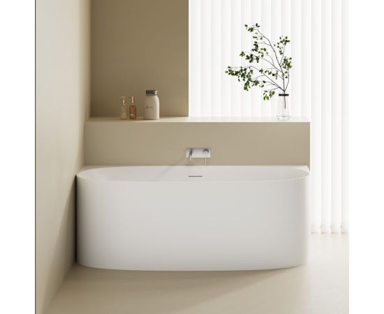 Ванна из искусственного камня ABBER Stein AS9681 белая матовая_