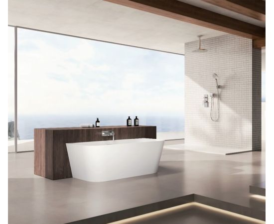 Ванна из искусственного камня ABBER Stein AS9682 белая матовая_, изображение 3