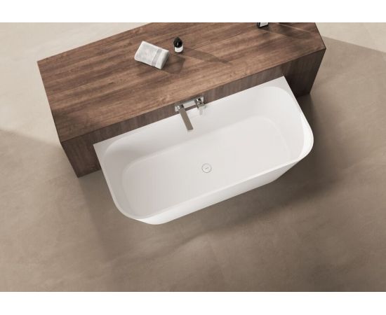 Ванна из искусственного камня ABBER Stein AS9682 белая матовая_, изображение 4