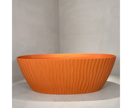 Ванна из искусственного камня ABBER Stein AS9684MO оранжевая матовая_, изображение 8