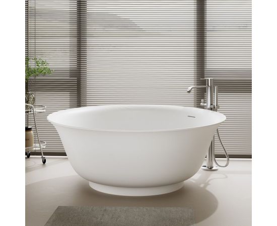 Ванна из искусственного камня ABBER Stein AS9685 белая матовая_