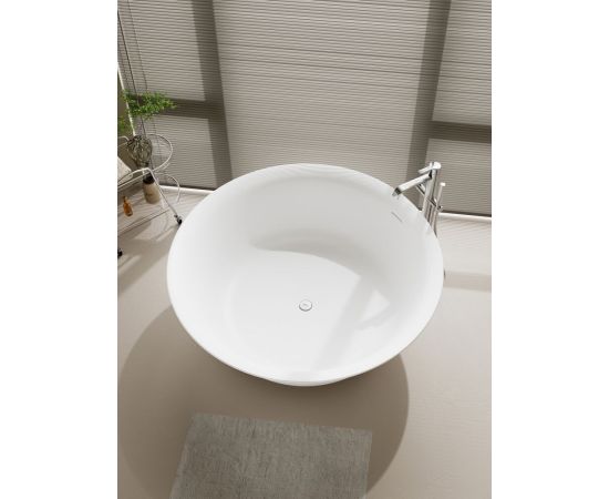 Ванна из искусственного камня ABBER Stein AS9685 белая матовая_, изображение 4
